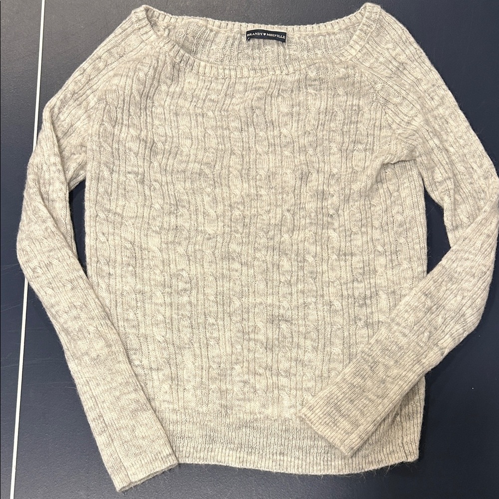 Brandy Melville Wool Cable Knit Sweater